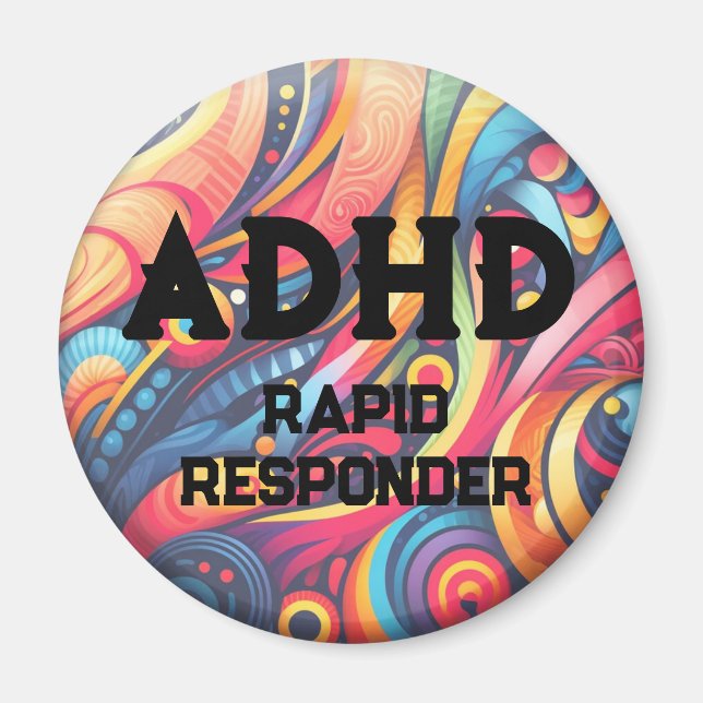 Magnet de répondeur rapide ADHD (Devant)