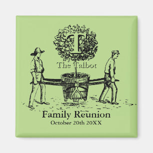 Magnet de réunion de famille Gardeners avec nom pe