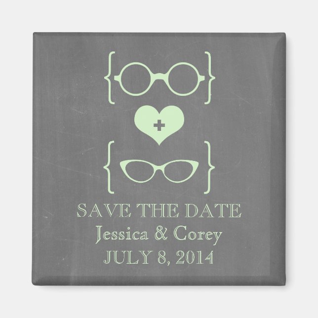 Magnet de sauvegarde de date Geeky Lunettes Tablea (Devant)