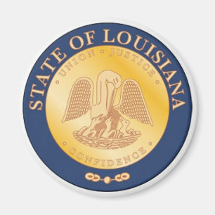 Magnet de sceau d'état de Louisiane