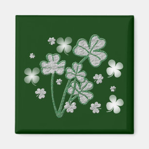 Magnet de shamrock de jour de Pattys