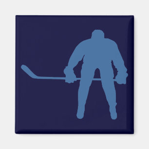 Magnet de silhouette de hockey