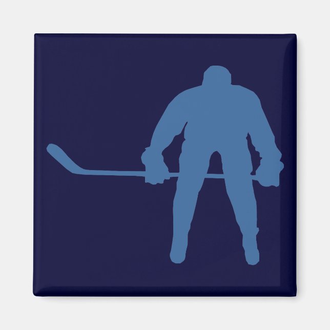 Magnet de silhouette de hockey (Devant)