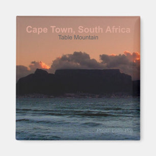 Magnet de souvenir de photo de Cape Town Afrique
