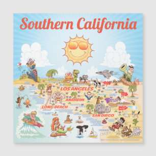 Magnet de souvenirs de Californie du Sud