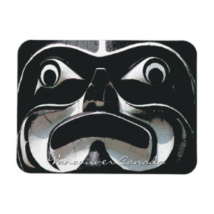 Magnet de souvenirs de Vancouver Totem Pole Landma