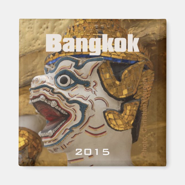 Magnet de souvenirs de voyage Bangkok Thaïlande (Devant)