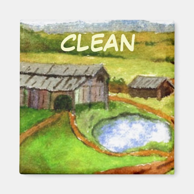 Magnet de statut de lave-vaisselle (Devant)