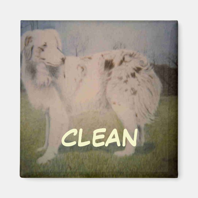 Magnet de statut de lave-vaisselle (Devant)