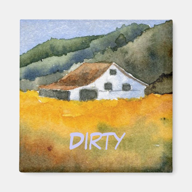 Magnet de statut de lave-vaisselle (Devant)