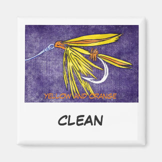 Magnet de statut de lave-vaisselle "jaune et orang