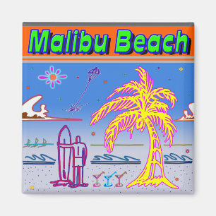 Magnet de surfers de "Malibu Beach"