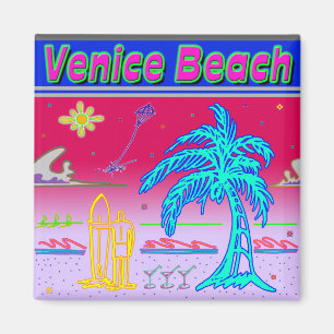Magnet de surfeurs de "Venice Beach"