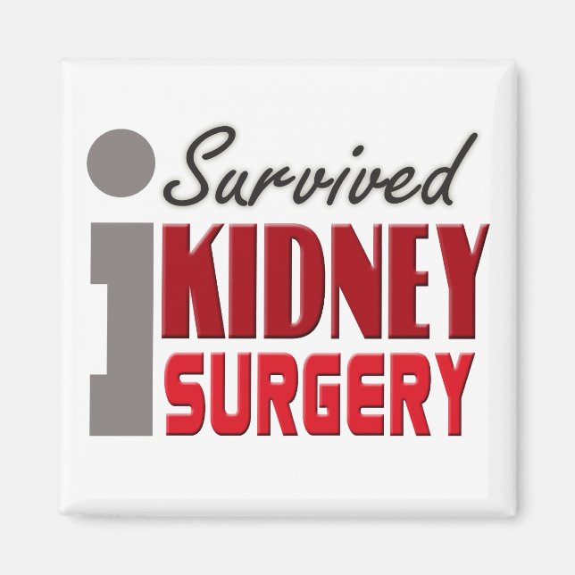 Magnet de survivant de la chirurgie du rein (Devant)