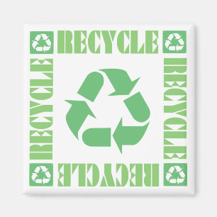 Magnet de symbole de recyclage