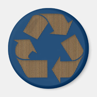 Magnet de symbole de recyclage de carton