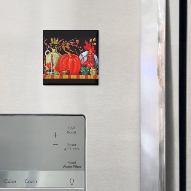 Magnet de table festive d'automne (In situ (réfrigérateur))