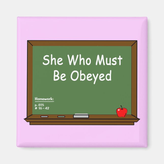 Magnet de tableau de bord de l'enseignant (Devant)