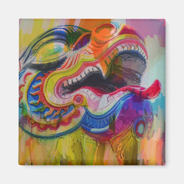 Magnet de tête de dragon (Devant)