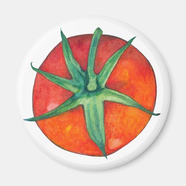 Magnet de tomate rouge (Devant)