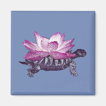 Magnet de tortue Lotus