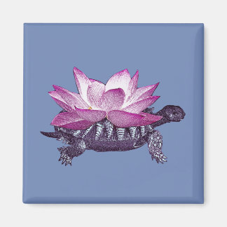 Magnet de tortue Lotus