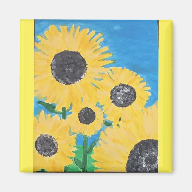 Magnet de tournesol (Devant)