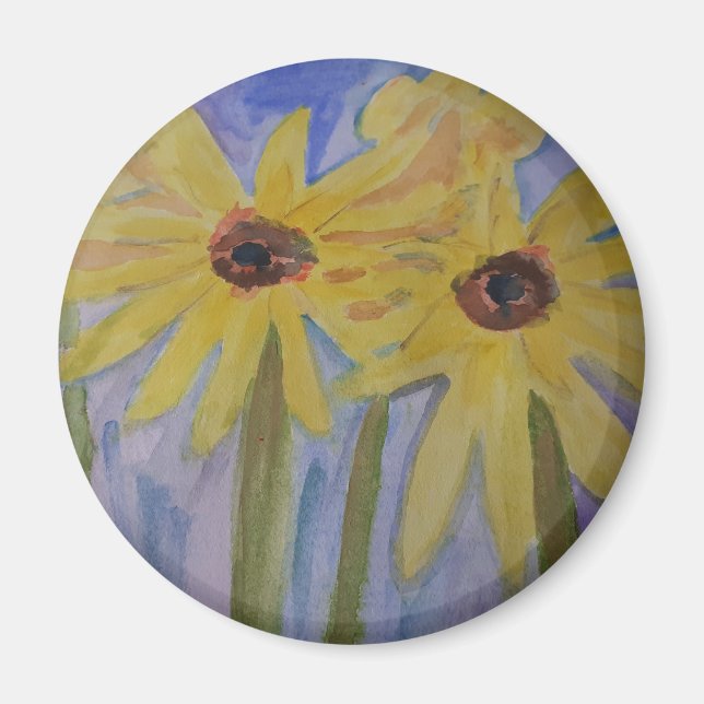 Magnet de tournesol jaune été (Devant)