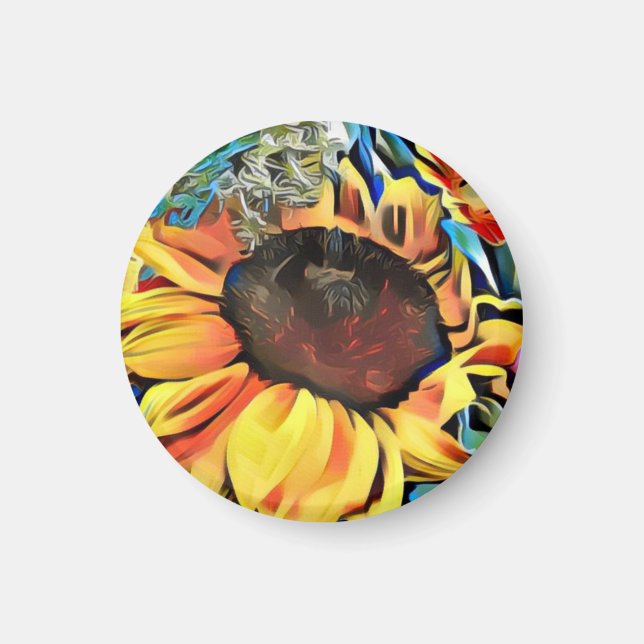 Magnet de tournesol Pastel (Devant)