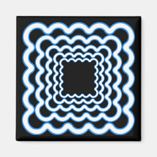 Magnet de trames ondulées