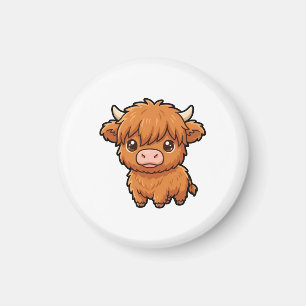 Magnet de vache Highland bébé mignon