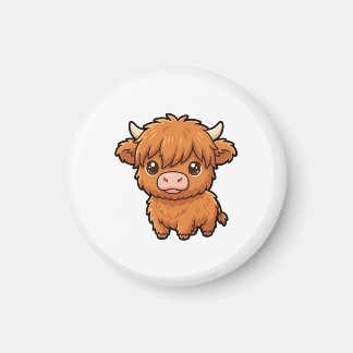 Magnet de vache Highland bébé mignon