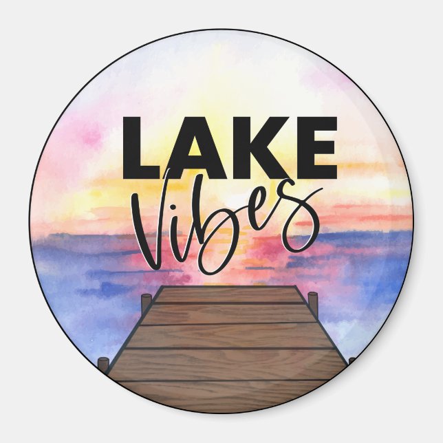 Magnet de vibes du lac (Devant)