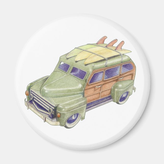 Magnet de voiture de Surf de jouets (Devant)