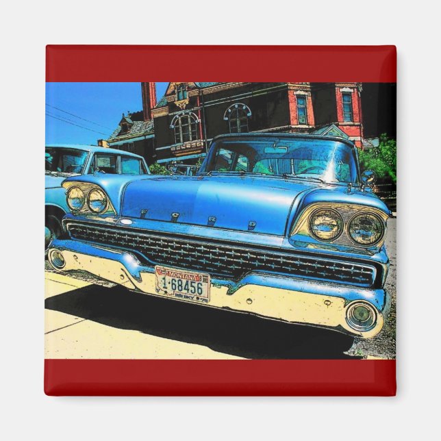 Magnet de voiture Vintage (Devant)