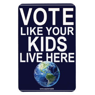 Magnet de voiture - Votez comme vos enfants... (vr