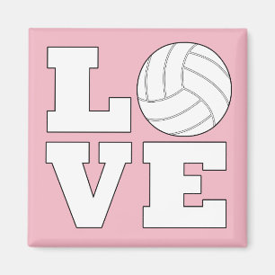 Magnet de volleyball Love Custom Color Volleyball
