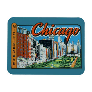Magnet de voyage de Chicago