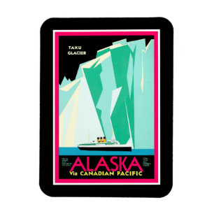 Magnet de voyage de l'Alaska