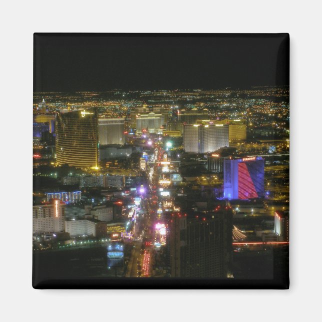 Magnet de vue aérienne Las Vegas North Strip (Devant)