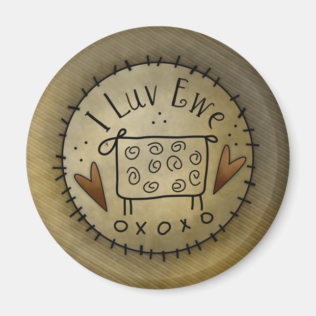 Magnet des amoureux du pays (Devant)
