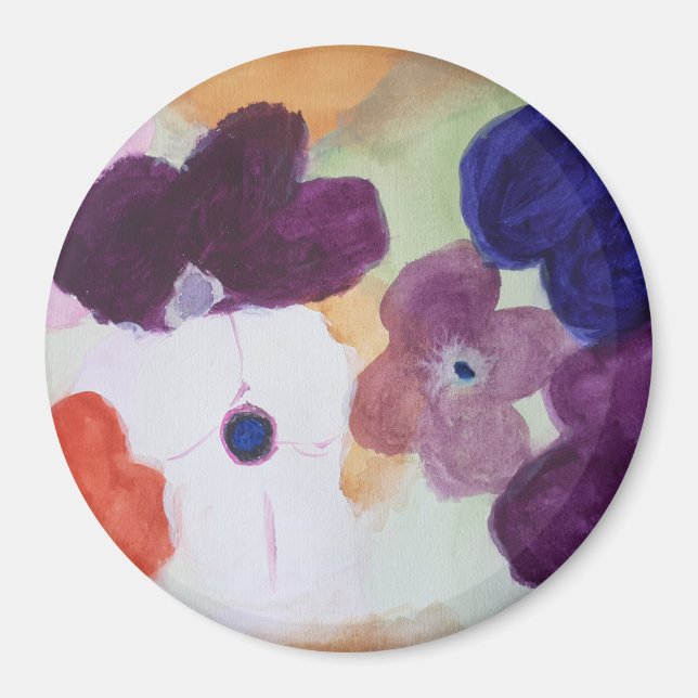 Magnet des anémones de printemps (Devant)