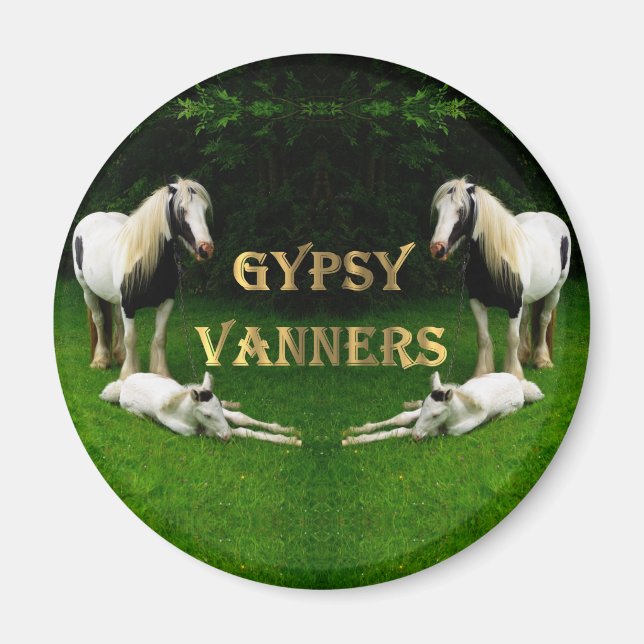 Magnet des bannières tziganes (Devant)