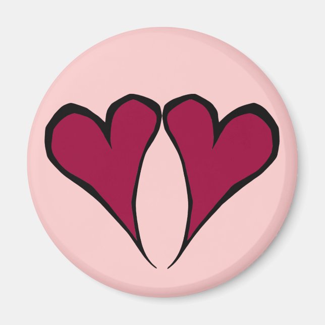 Magnet des Coeurs de Saint Valentin (Devant)