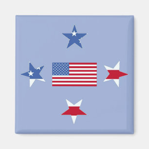 Magnet des étoiles patriotiques