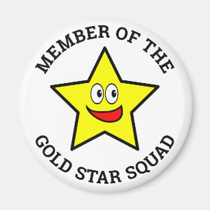 Magnet des membres de l'équipe Gold Star