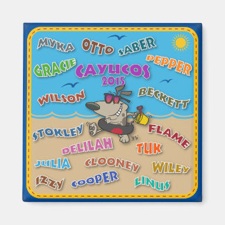 Magnet des noms de plage 2015