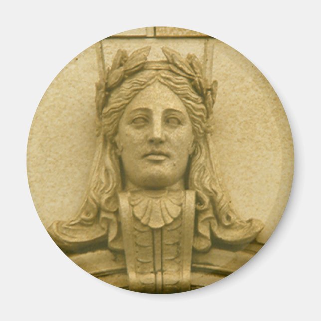 Magnet - Détails de l'architecture - Tête féminine (Devant)