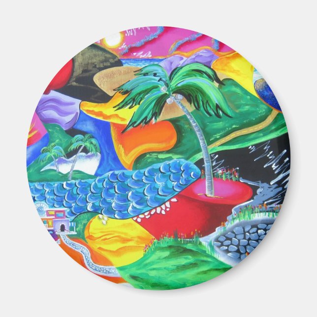 Magnet - Détendez-vous en vacances dans les Caraïb (Devant)