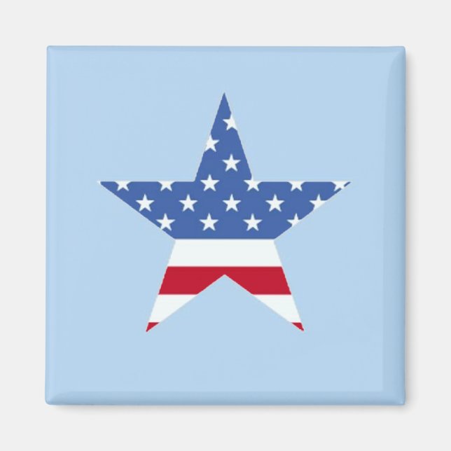 Magnet d'étoiles patriotique (Devant)